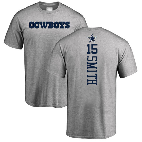 Men Dallas Cowboys Ash Devin Smith Backer #15 Nike NFL T Shirt->nfl t-shirts->Sports Accessory